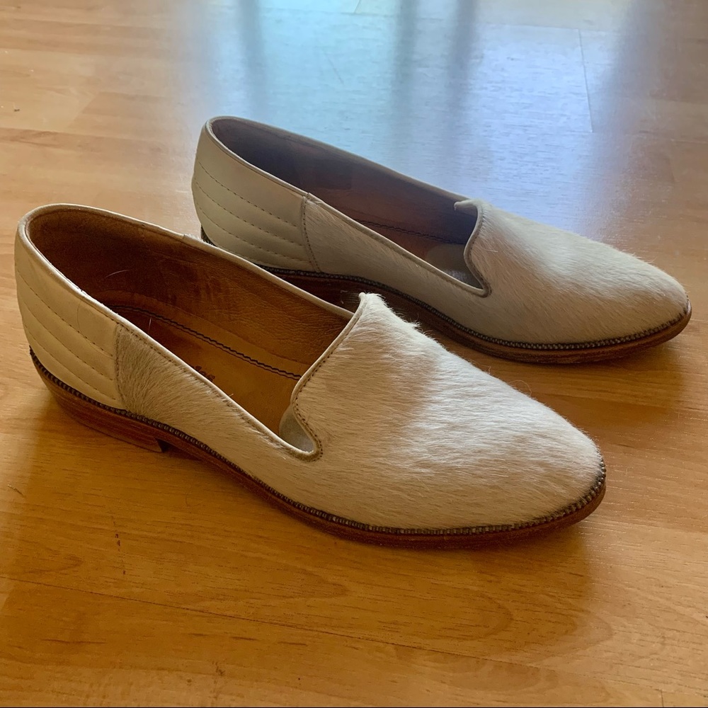 KOOPLES pony hair loafers size 36 5.5 /6 US cream